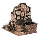 Fountain with pump 15x15x10 cork bricks steps for 10 cm nativity scene s3