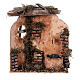 Fountain with shed and bricks, cork and water pump, 15x15x10 cm, for Nativity Scene of 10 cm s1