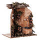 Fontana pompa tettoia mattoncini sughero 15x15x10 cm presepe 10 cm s3