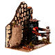 Chestnut vendor's setting with stove and chestnut bag, flame effect light, for Nativity Scene of 12-14 cm, 15x15x10 cm s3