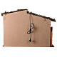 Capanna sughero per presepe 20 cm Natività luce portone fienile 55x80x40 cm s5