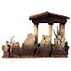 Presepe con tempio in rovina e Natività Moranduzzo 10 cm s11