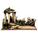 Belén con templo y estatuas 6,5 cm Moranduzzo 40x20x25 cm s7
