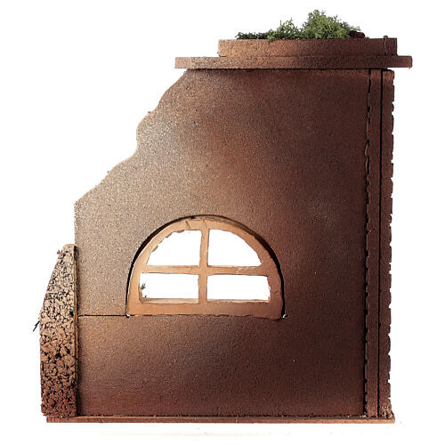 Ruined stable for15 cm Nativity Scene 30x30x35 cm 4