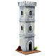 19th century style castle tower 10x10x25 for 6 cm nativity scene s3