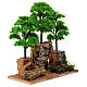 Grove with 3 green trees for Nativity Scene with 6-8 cm characters s3