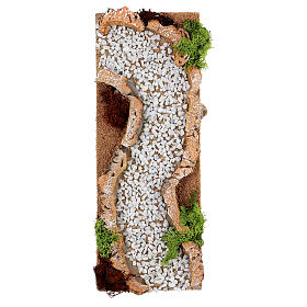Dirt road, curved track, for Nativity Scene with 12 cm characters
