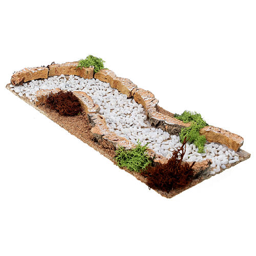 Dirt road, curved track, for Nativity Scene with 12 cm characters 3