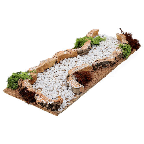 Dirt road, curved track, for Nativity Scene with 12 cm characters 4