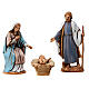 Building with porch and Nativity set of 6 cm in 19th century style s4