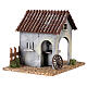 Wash-house with fountain pump for 8 cm nativity s3