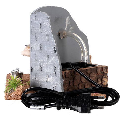 Poidło z krową, do szopki 9-12 cm, styl 800 4