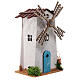 Countryside windmill in 800 year style with motor for 6 cm Nativity. s3