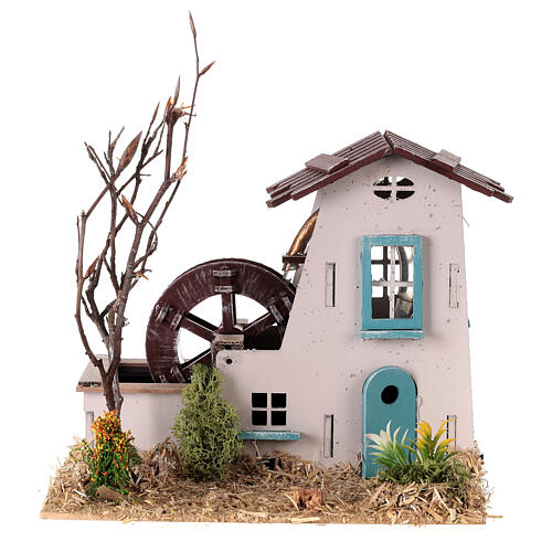 Provençal watermill of the 19th century for Nativity Scene of 4 cm 1