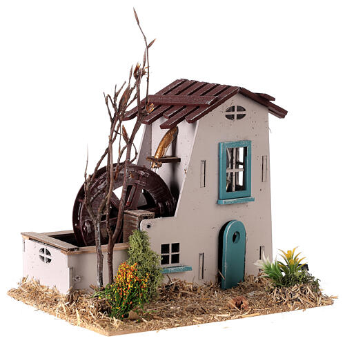 Provençal watermill of the 19th century for Nativity Scene of 4 cm 3