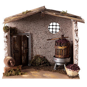 Escena taberna 20x15x20 cm belén 8 cm