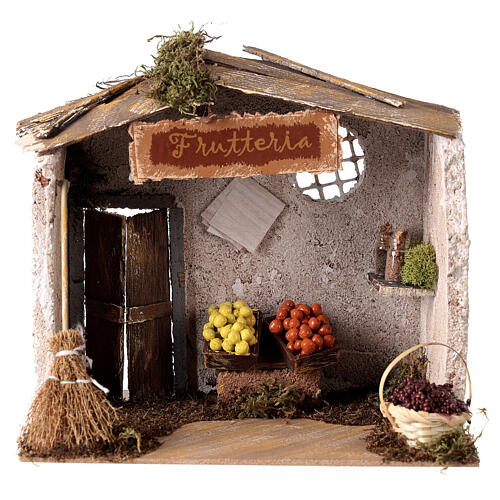 Fruit store 20x15x20 cm Nativity setting for 8 cm characters 1