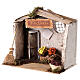 Tienda de frutas y verduras 20x15x20 cm ambientación belén 8 cm s2