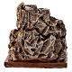 Stairs on a rock, resin, for Nativity Scene with 6 cm characters s4