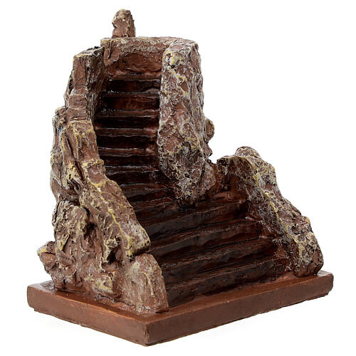 Escalera en roca de resina belén 6 cm 3