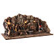 Borgo presepe 8-10 cm cascata e mulino a vento 60x30x30 cm s5