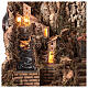 Village for Nativity of 8-10 cm waterfall and windmill 60x30x30 cm s4