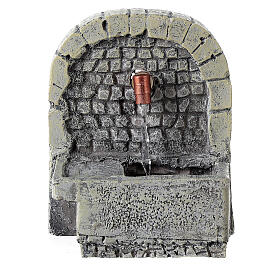 Brunnen mit Bogen und Pumpe 10x10x10 cm Krippe, 10-12 cm