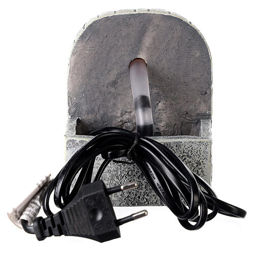 Fontanário em arco com bomba 10x10x10 cm para presépio com peças 10-12 cm 4