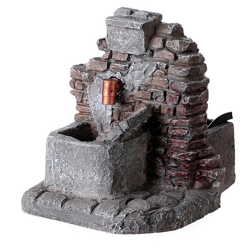 Wash fountain with pump 10x10x10 cm for 10 cm nativity 2