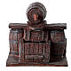 Resin fountain with barrels 15x15x15 cm for Nativity Scene with 12 cm characters s1