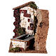 Fontana in sughero presepe 10-12 cm con pompa 20x15x15 cm s3