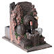 Fountain on a rock face with pump 10x20x15 cm for Nativity Scene with 12 cm characters s3