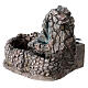 Wasserfall mit Pumpe Harz Krippe 12 cm, 15x10 cm s2