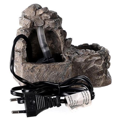 Wodospad z pompą, do szopki 12 cm, 15x10x10 cm 4