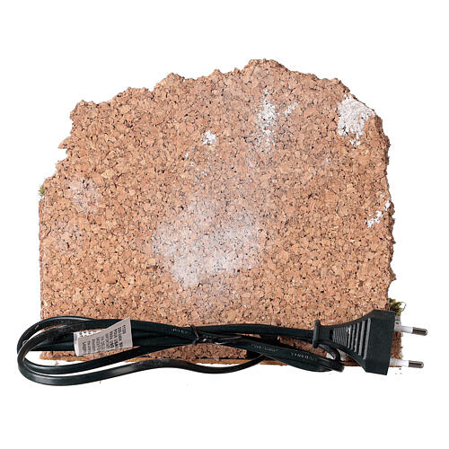 Forno lampada effetto fiamma 20x15x15 cm presepe 8-10 cm. 4
