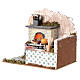 Oven with flame effect lamp 20x15x15 cm, nativity 8-10 cm. s3