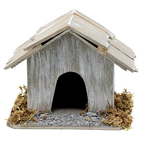 Dog house figurine 10x7x10 cm for 12-14 cm nativity