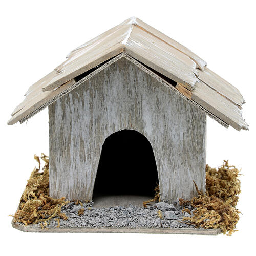 Dog house figurine 10x7x10 cm for 12-14 cm nativity 1