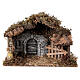 Stajenka z zapleczem siana, szopka 8 cm, 25x36x15 cm s1