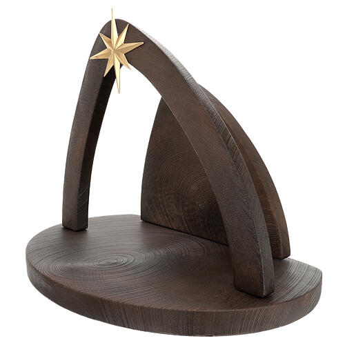 Capanna componibile presepe 30 cm 50x55x40 resina metallo 2