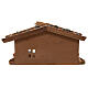 Étable style nordique avec comète bois 15x30x20 cm crèche 10 cm s9