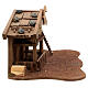 Nordic style wooden stable with comet 10 cm nativity 15x30x20 cm s7