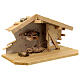 Wood stable Aschau in Nordic style for Nativity Scene with 12 cm characters 20x40x20 cm s5