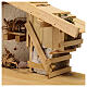 Stalla stile nordico Aschau legno 20X40X20 cm presepe 12 cm s4