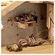 Stalla stile nordico Aschau legno 20X40X20 cm presepe 12 cm s6