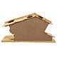 Stalla stile nordico Aschau legno 20X40X20 cm presepe 12 cm s9