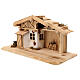 Nordic wood stable for Nativity Scene with 15 cm characters 25x45x20 cm s3