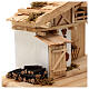Nordic style stable with wood, 15 cm nativity 25x45x20 cm s6