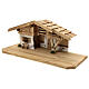 Wallgau wood stable, nordic style, for Nativity Scene with 12 cm characters, 30x70x30 cm s3