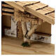 Wallgau wood stable, nordic style, for Nativity Scene with 12 cm characters, 30x70x30 cm s4